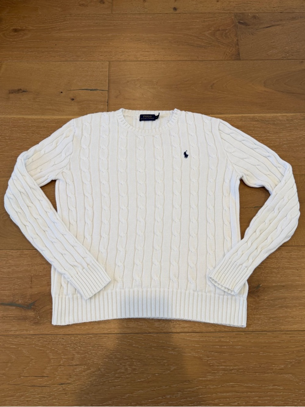 Polo by Ralph Lauren White Classic Sweater - size Medium